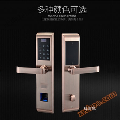 H906A Проект 3-в-1 червоний античний замок відбитків пальців